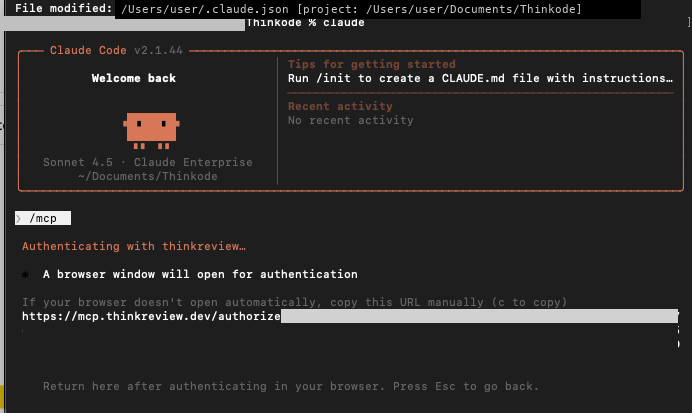 Claude Code browser OAuth prompt