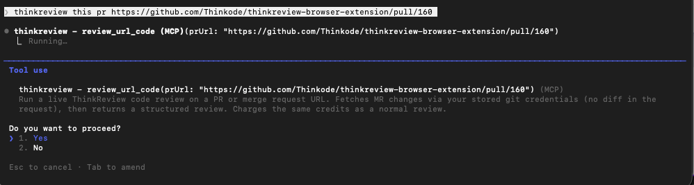 Claude Code invoking review_url_code