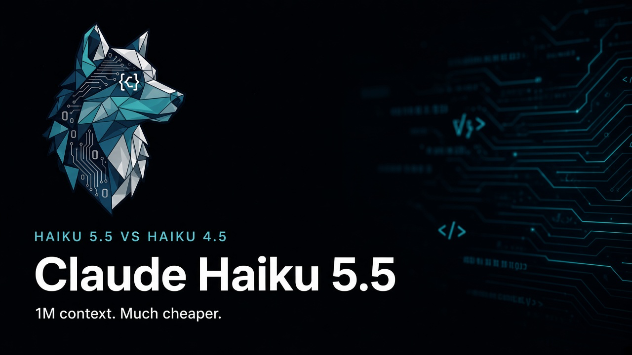 Claude Haiku 5.5 vs Haiku 4.5: price, the new 1M window, and code review