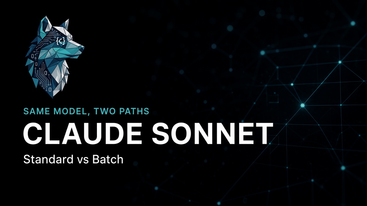 Claude Sonnet vs Claude Sonnet Batch: why both exist