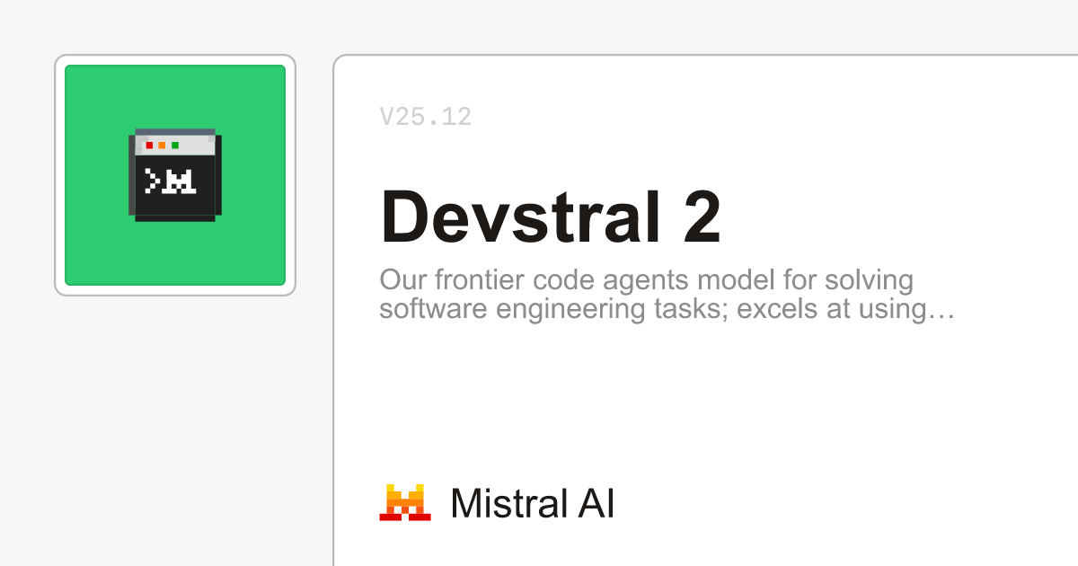 Devstral 2 is now available in ThinkReview
