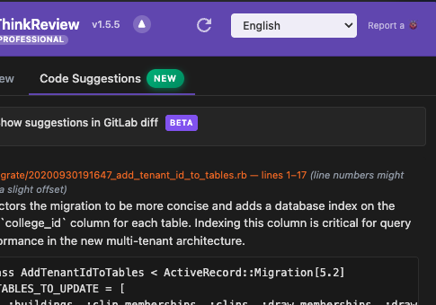 Code suggestions: the reviewer copies and posts themselves