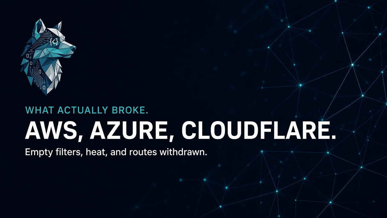 What broke in the 2026 cloud outages: AWS, Microsoft, Cloudflare, and the rest